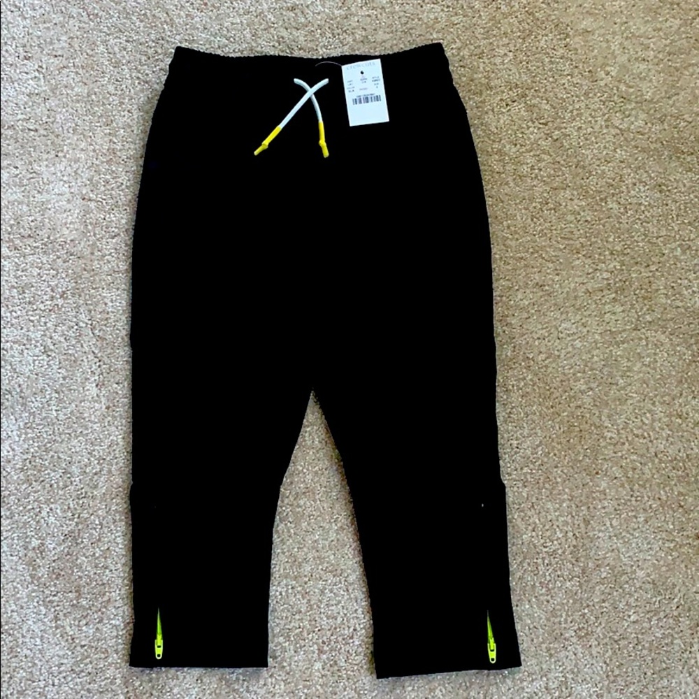 NWT-Crewcuts boys active wear zipper bottom pants